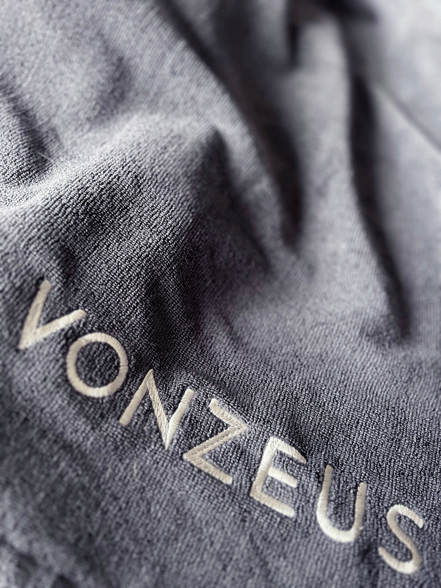 X-ROBE INNER - ASH GREY TOWEL PONCHO