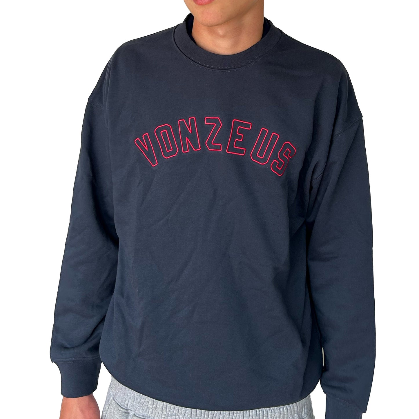 VonZeus Navy - Red embroidery