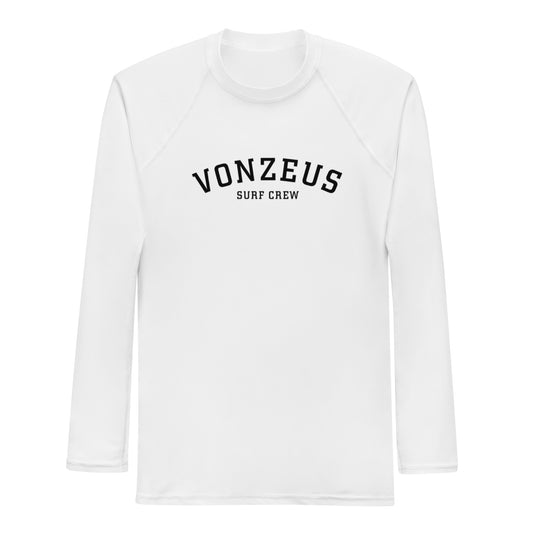 VonZeus Men's Surf Rash Vest