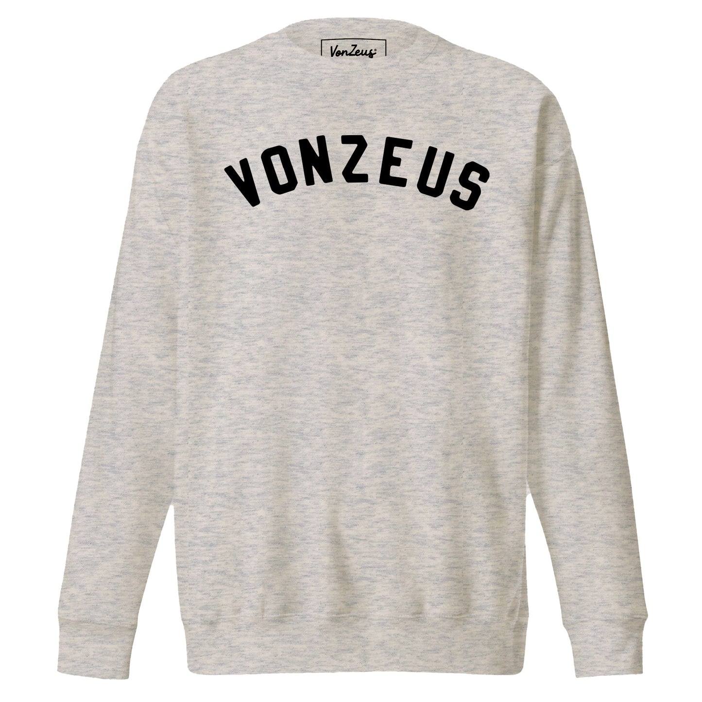 VonZeus light grey - Dark blue embroidery