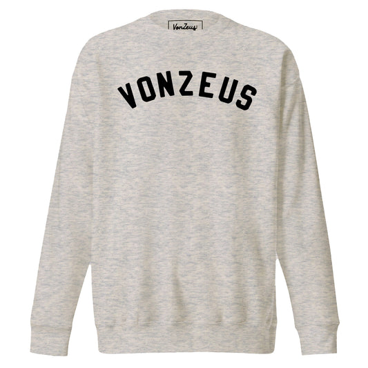 VonZeus light grey - Dark blue embroidery