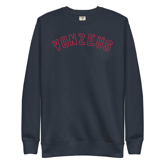 VonZeus Navy - Red embroidery