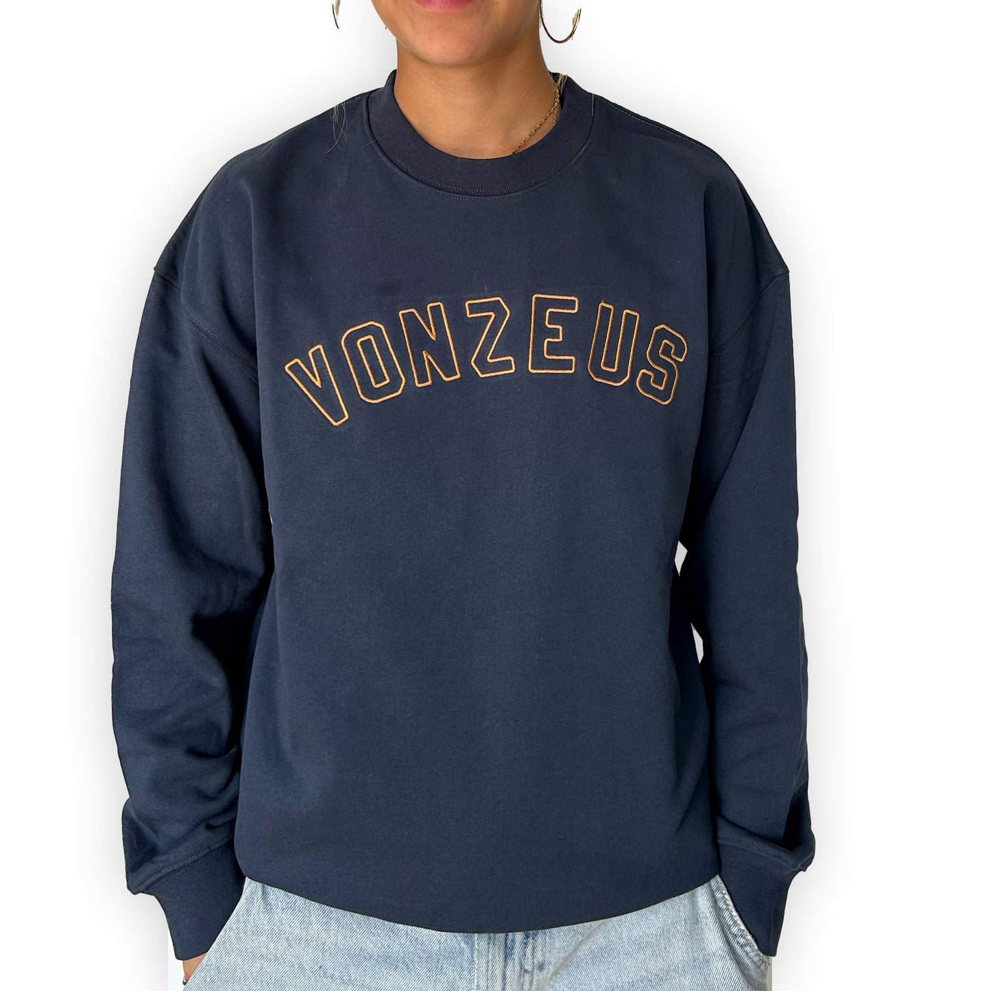 VonZeus Navy Blue - Yellow embroidery