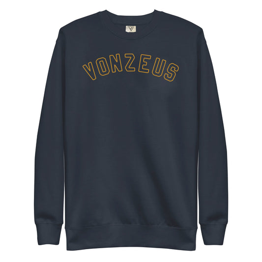 VonZeus Navy Blue - Yellow embroidery