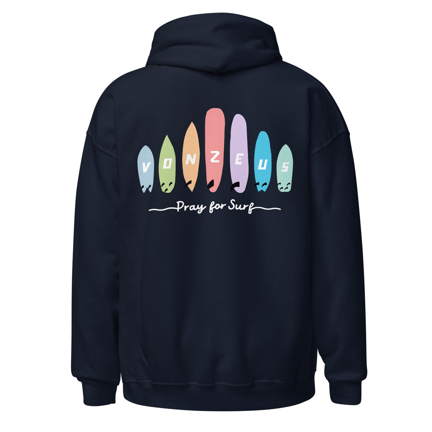 Pray for Surf Hoodie in Navy