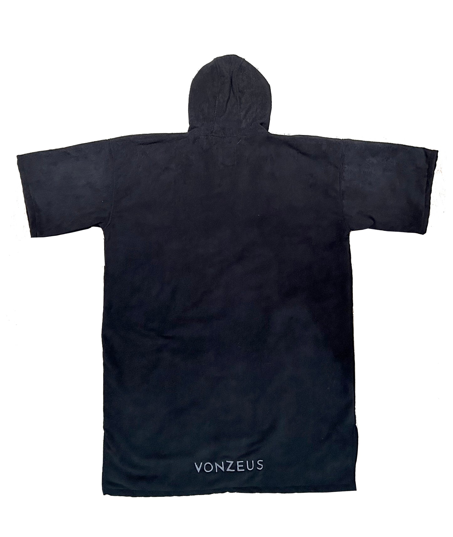 X-ROBE INNER - JET BLACK TOWEL PONCHO