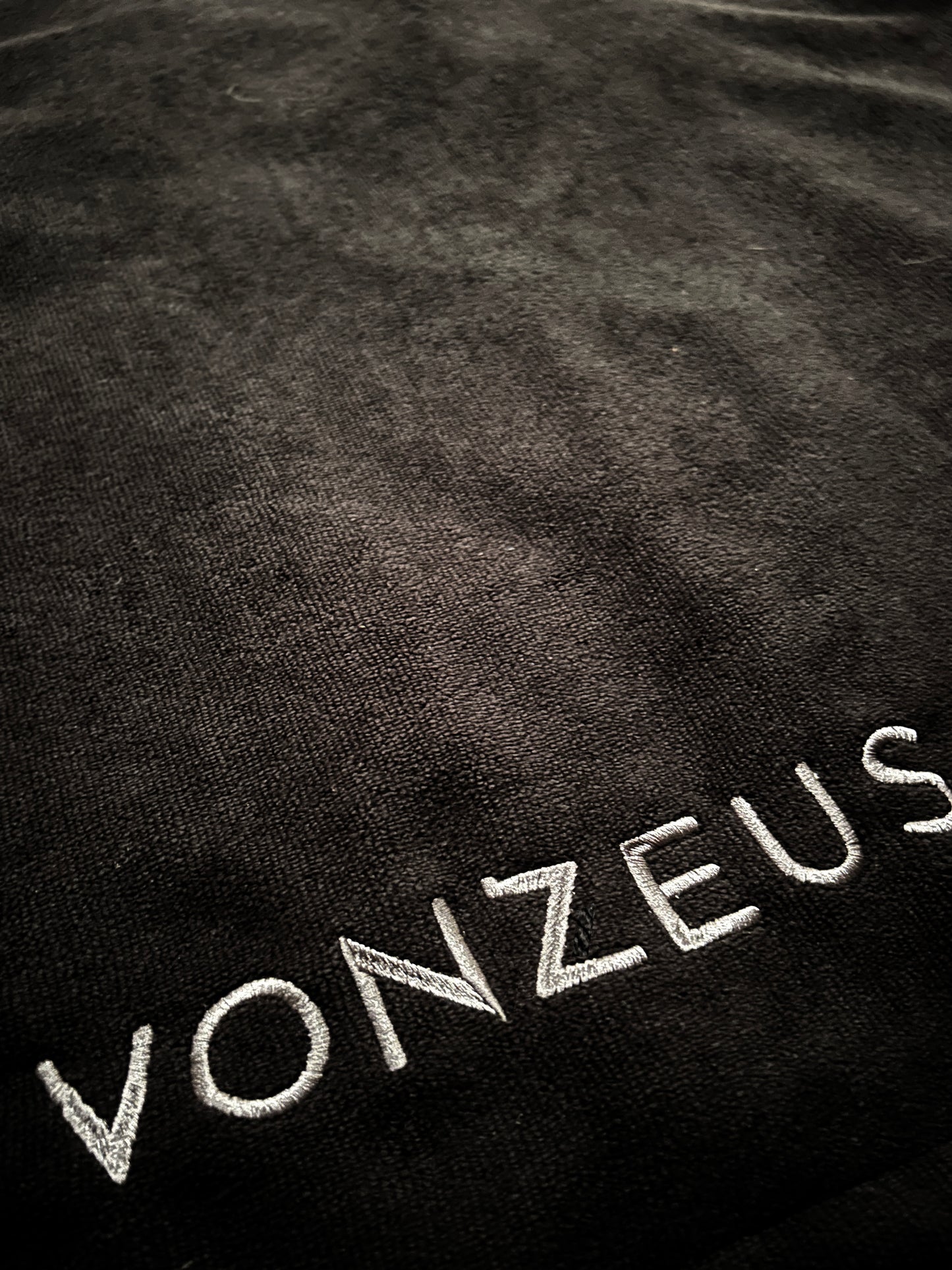 X-ROBE INNER - JET BLACK TOWEL PONCHO